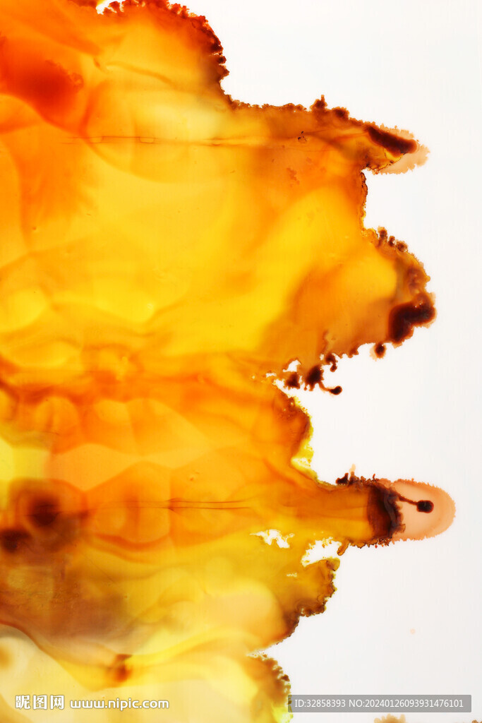 黄色流体渐变科技线条背景