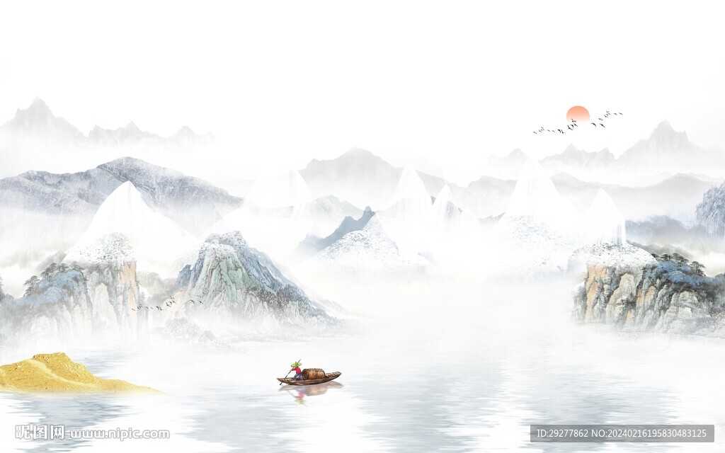 意境山水 TIF分层