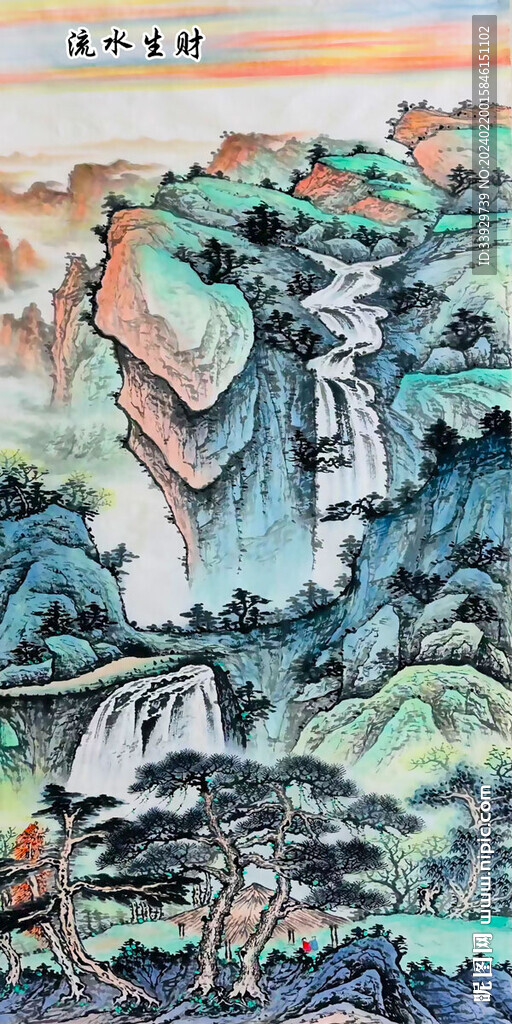 工笔山水画