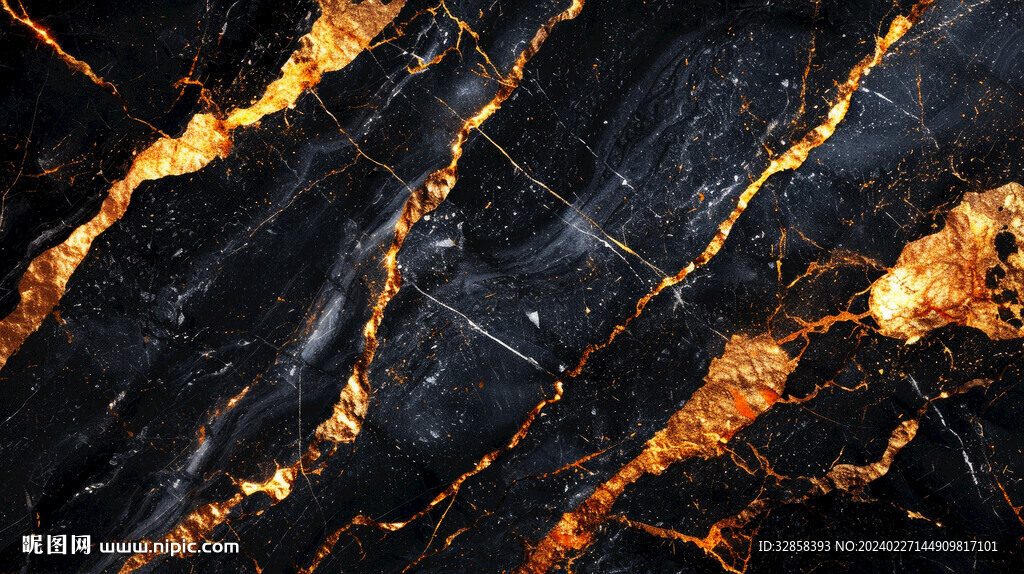 黑色渐变金色大理石背景