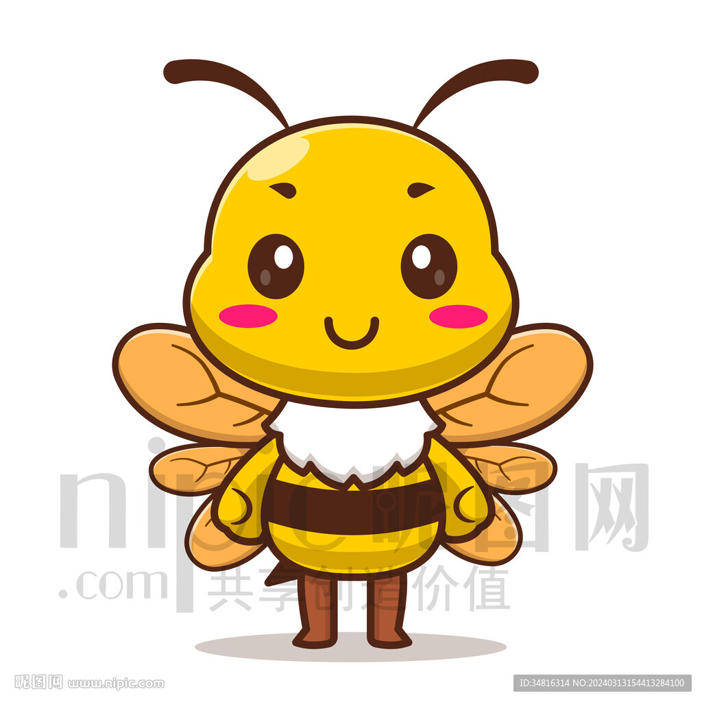 可爱卡通小动物小蜜蜂