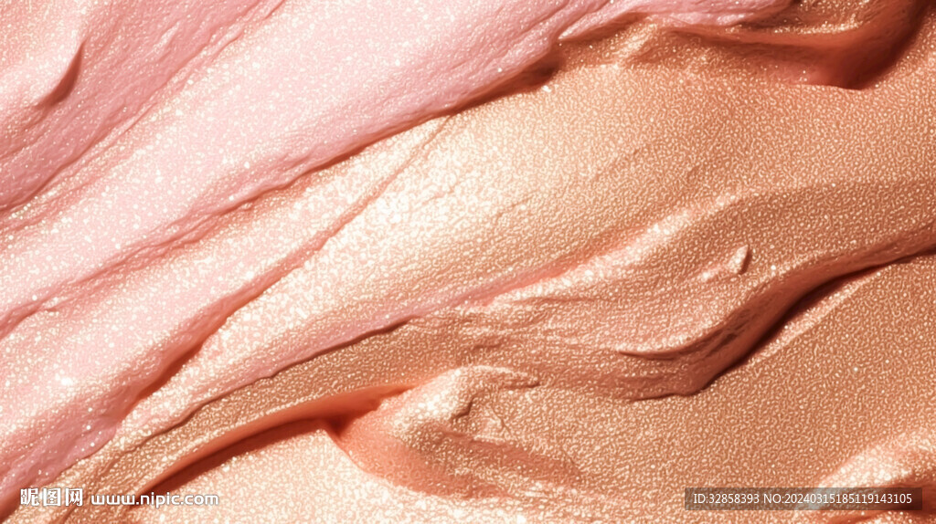 藕粉色流体渐变科技线条背景