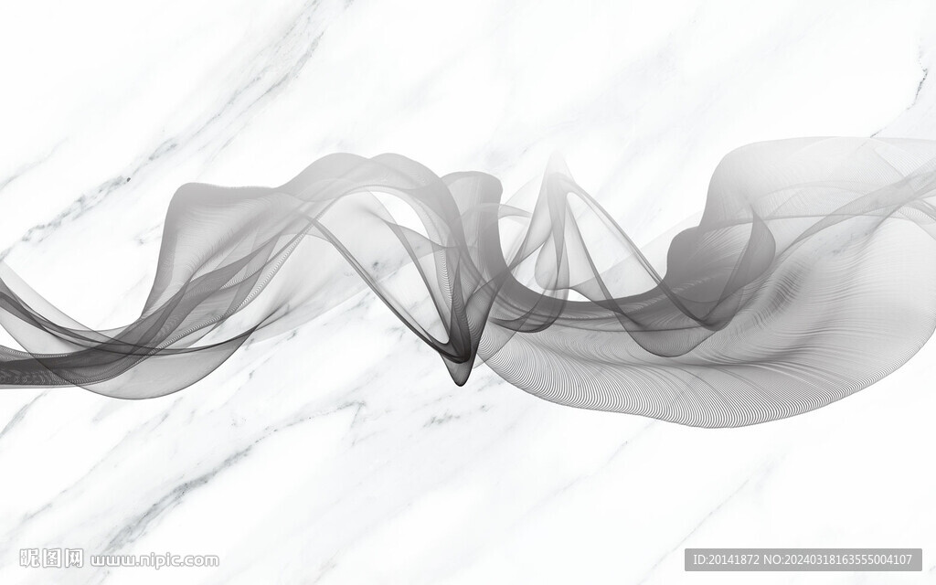 现代简爵士白大理石烟雾岩板大板