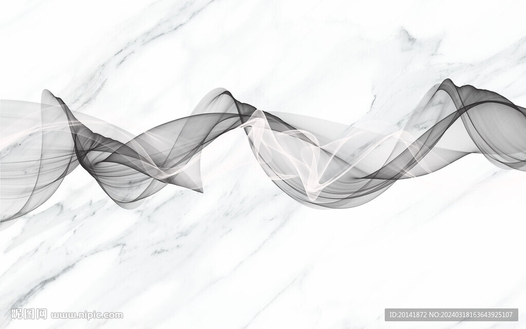 现代简爵士白大理石烟雾岩板大板