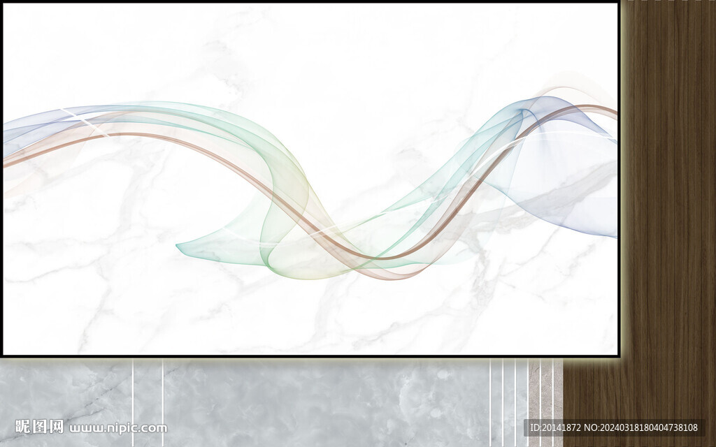 现代简爵士白大理石烟雾岩板大板