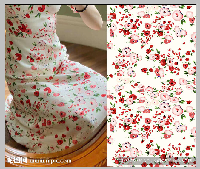 手绘花 大牌花 小碎花