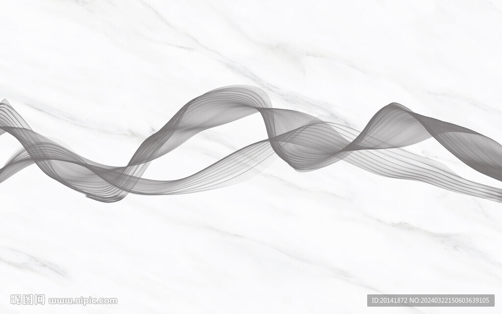 现代简约爵士白烟雾飘带悬空背景