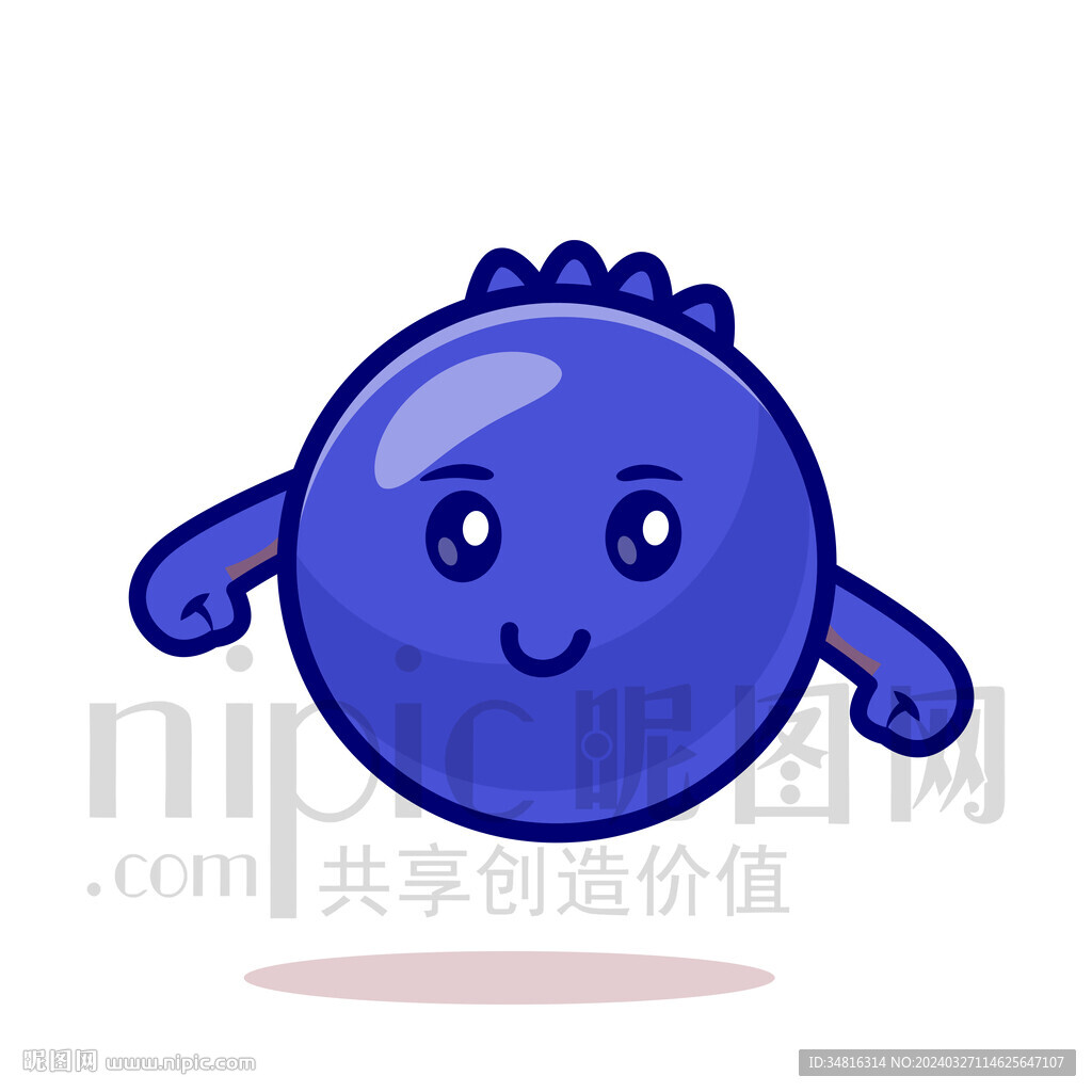 可爱卡通蓝莓