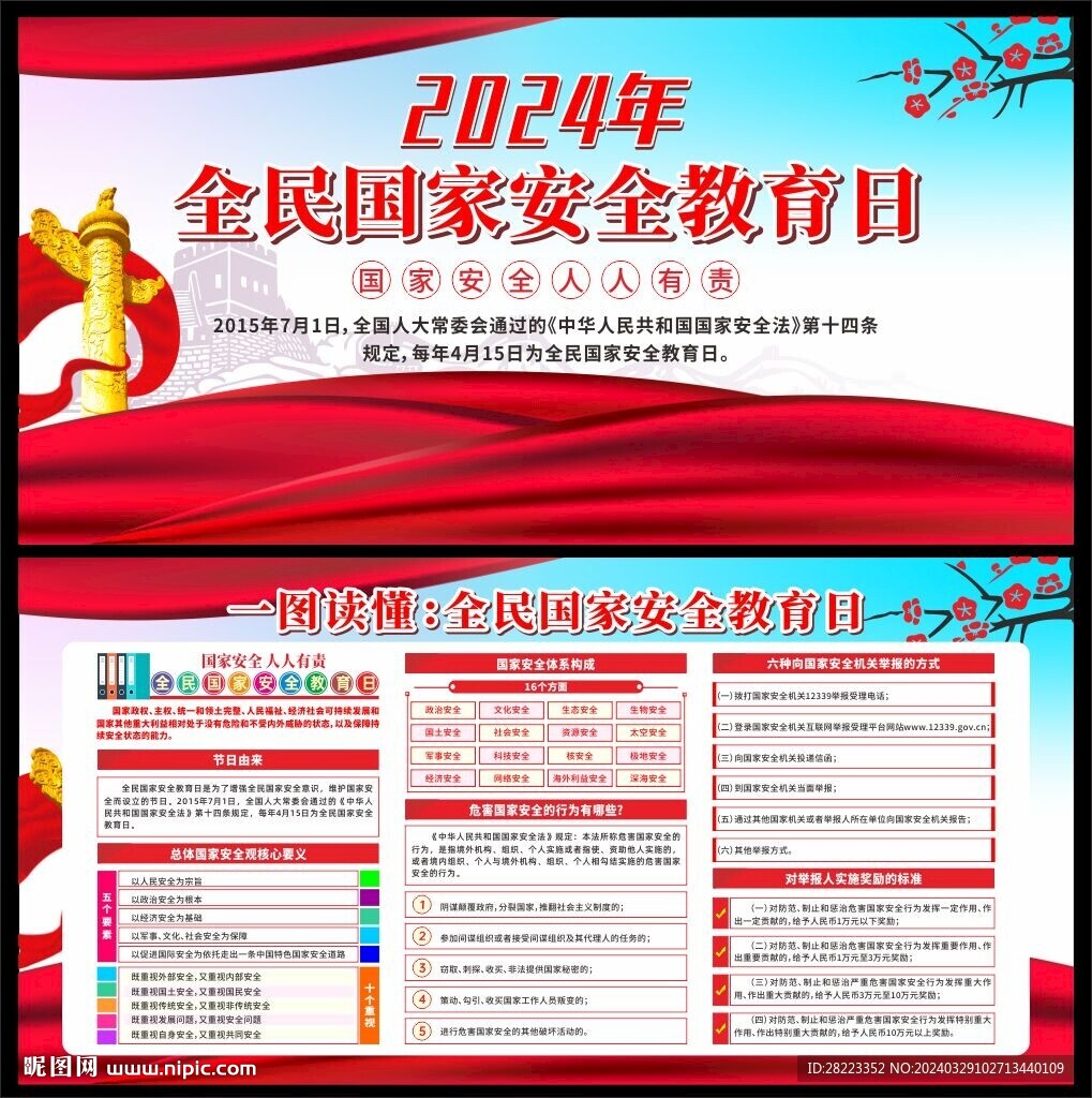 全民国家安全教育日宣传栏