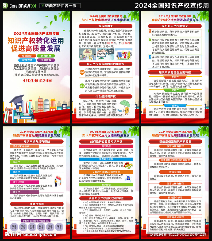 知识产权宣传周海报