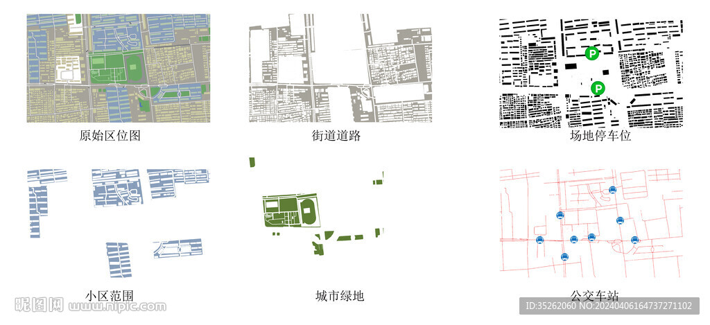 体育公园景观区位分析图