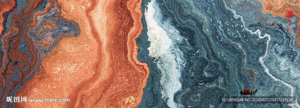 抽象水墨装饰画