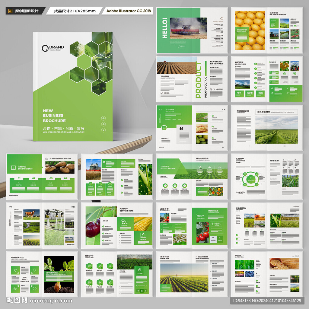 农业画册模板
