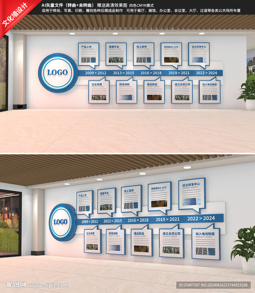 企业发展历程文化墙