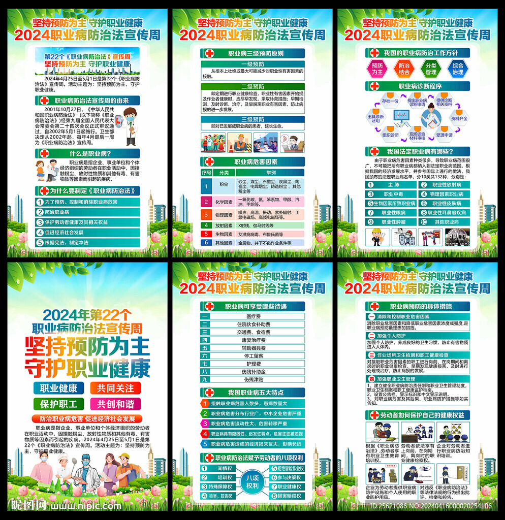 2024职业病防治法宣传周展板