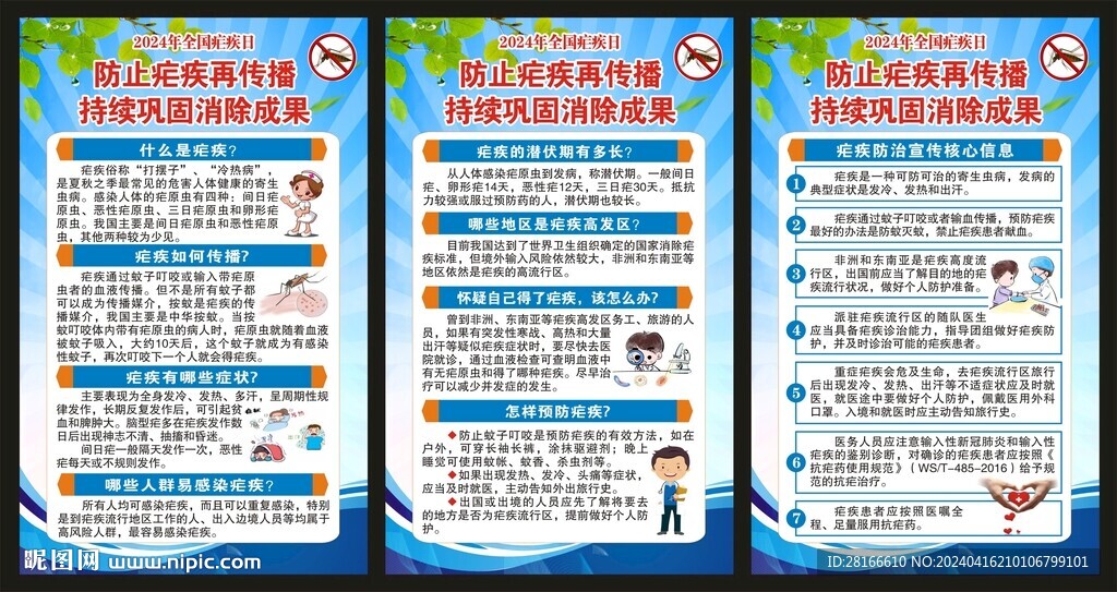 全国疟疾日展板