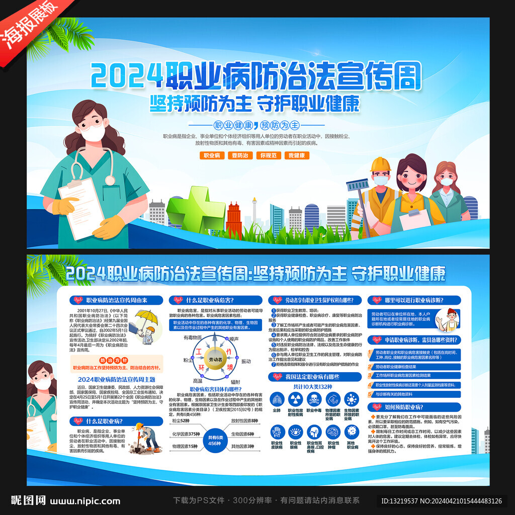 2024职业病防治法宣传周展板