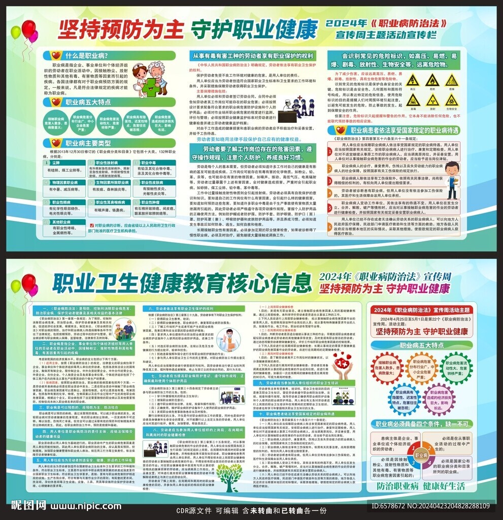2024职业病防治法宣传周展板