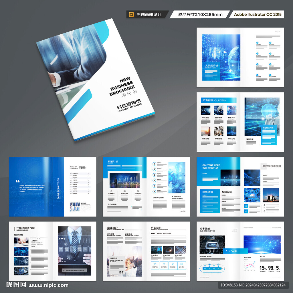 科技企业画册