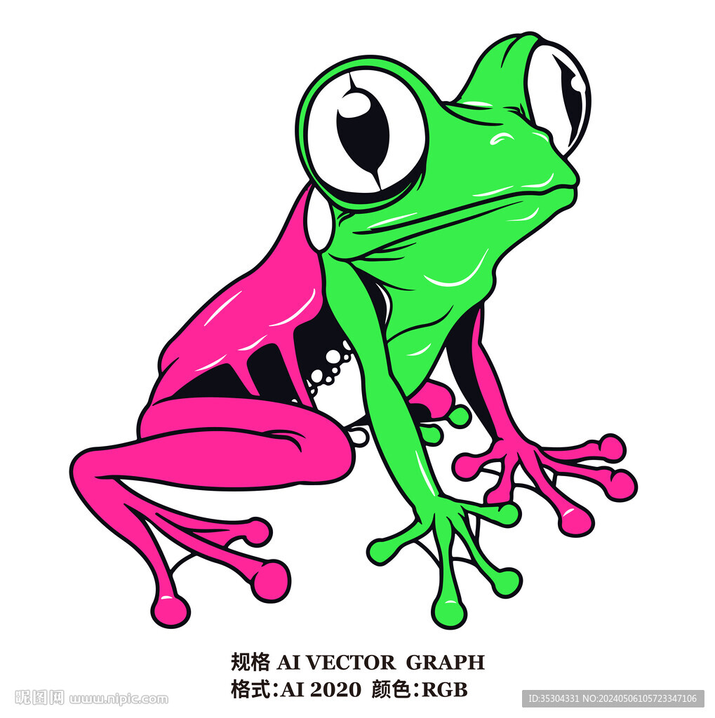 树蛙矢量图