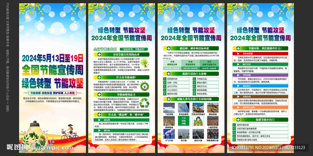 全国节能宣传周展板