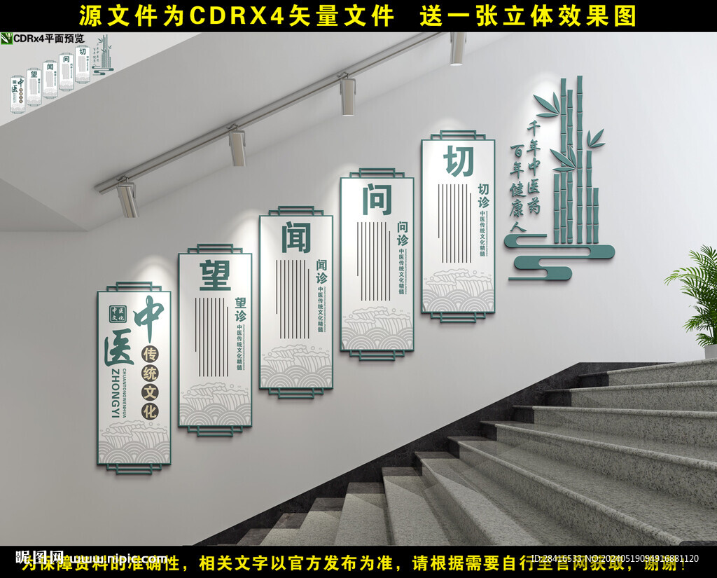 中医楼梯文化墙