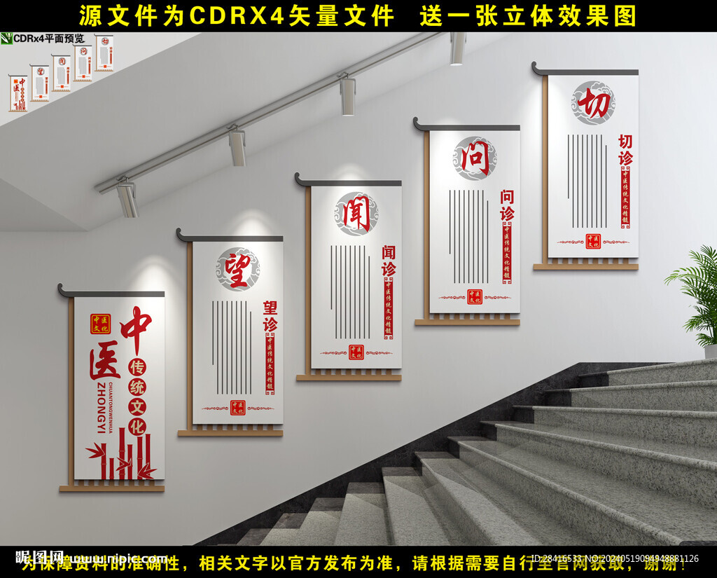 中医楼梯文化墙