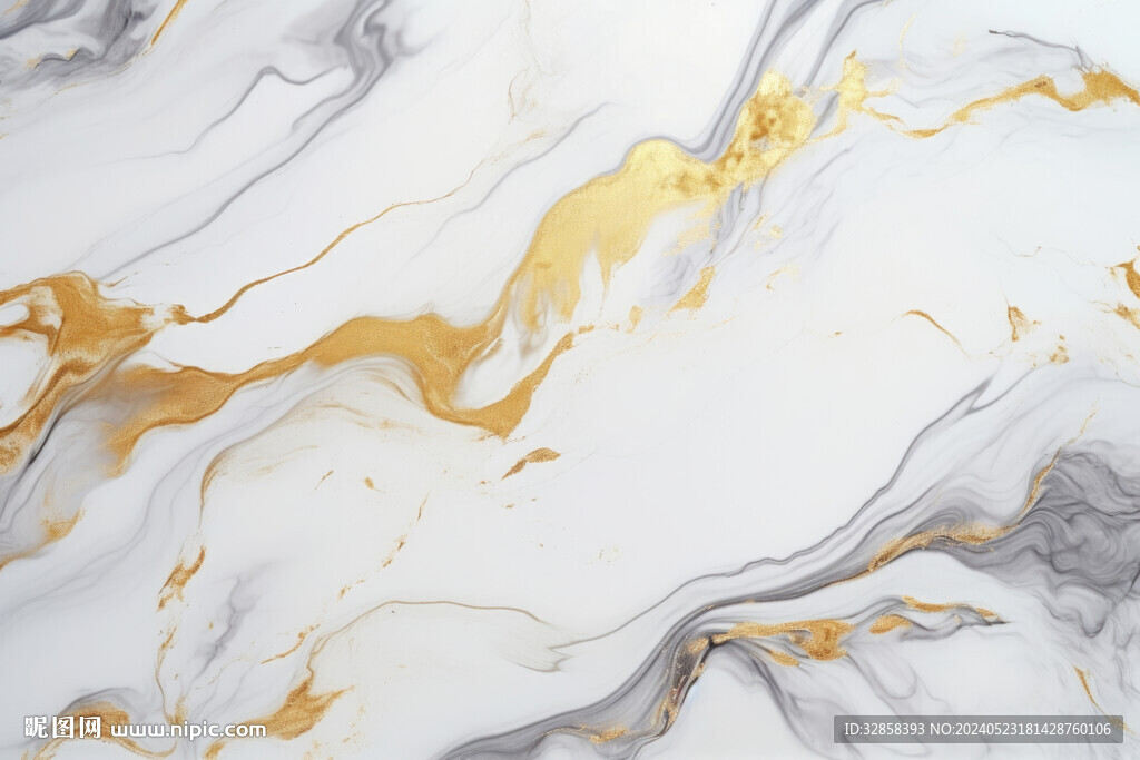 白色渐变金色大理石背景