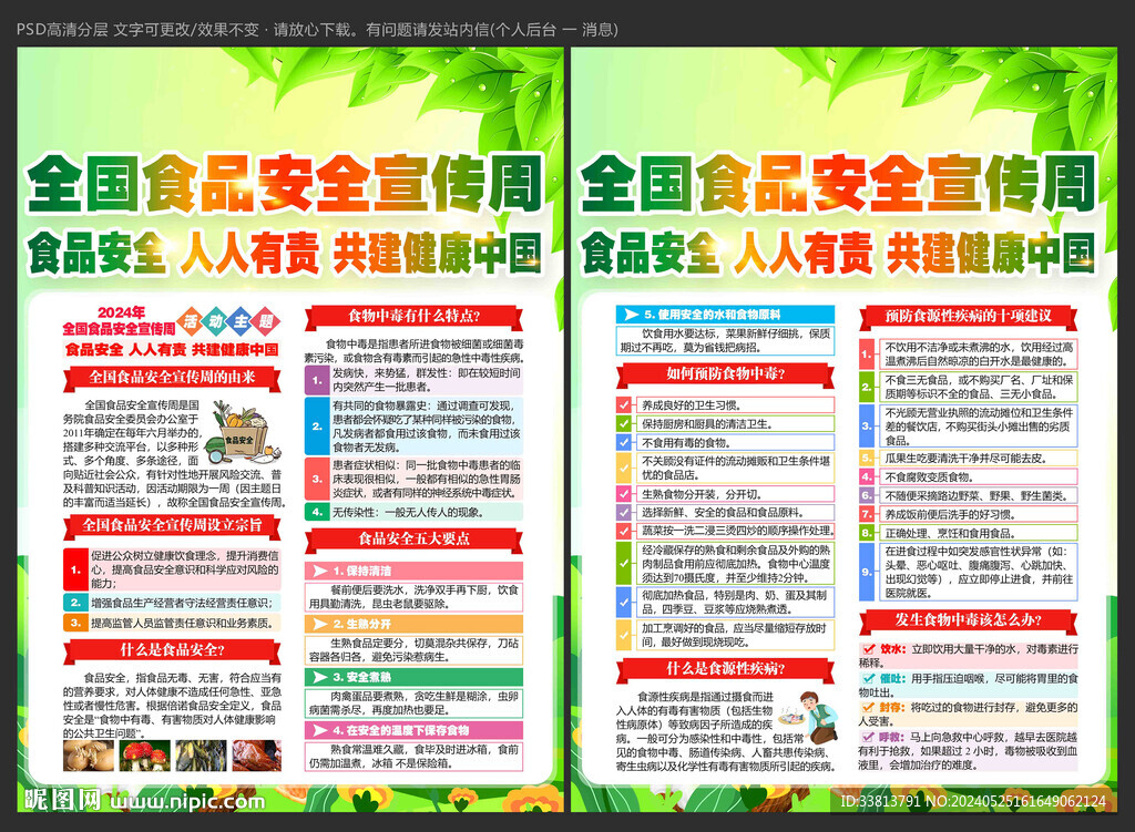 全国食品安全宣传周宣传册