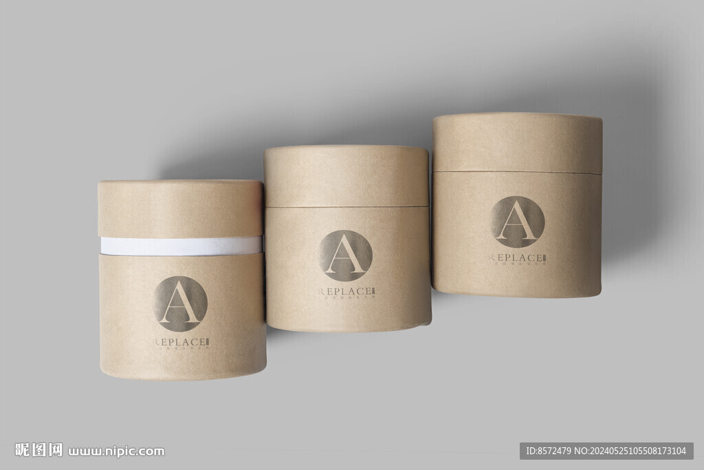 圆筒包装盒样机