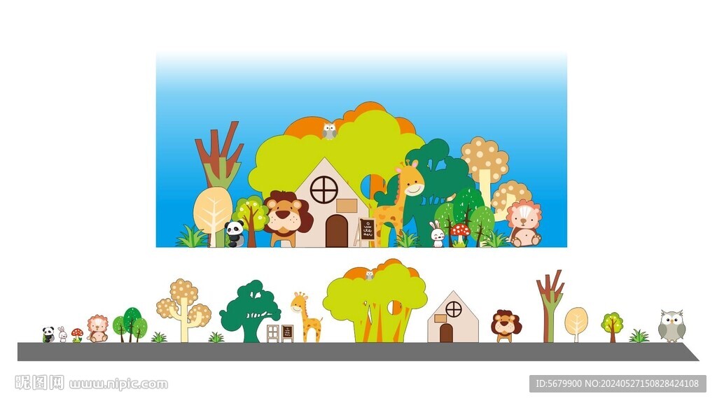 六一儿童节  展板  狮子  