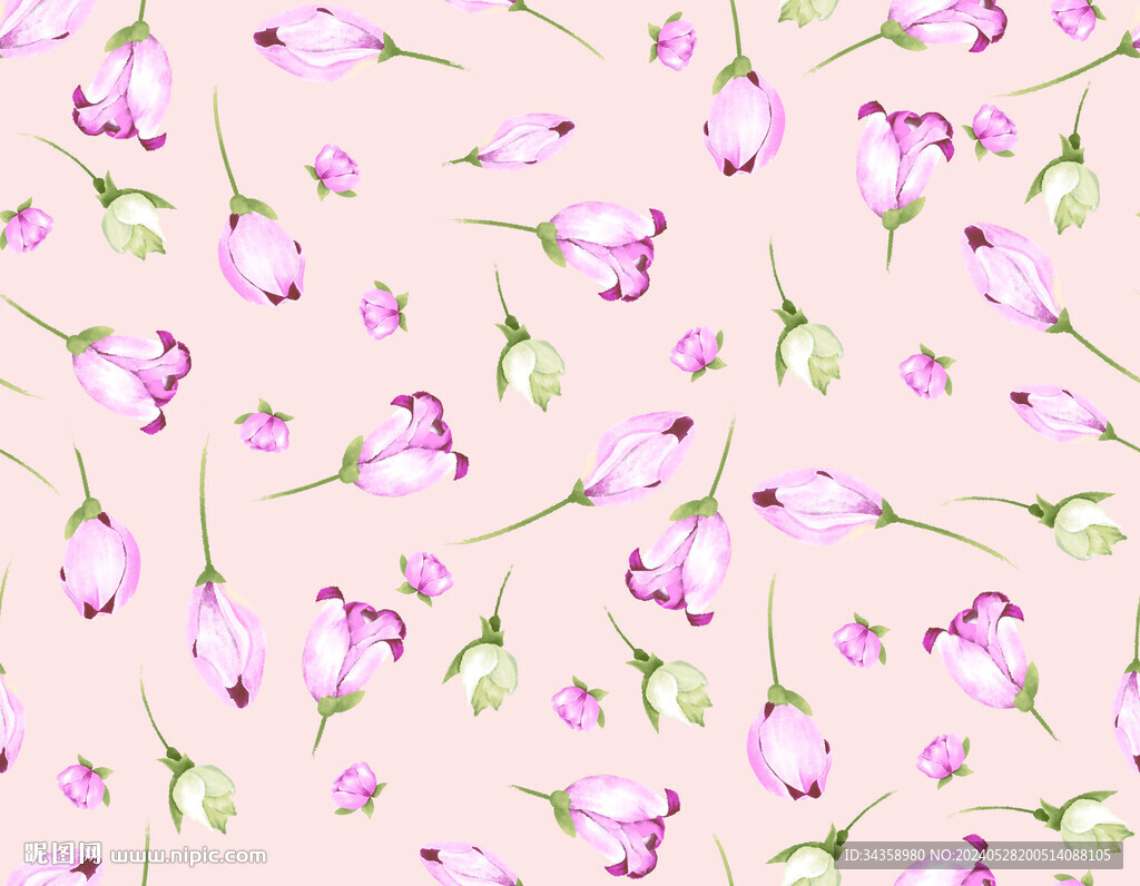 郁金香数码印花