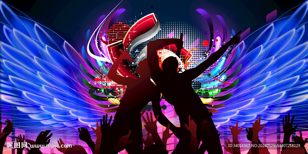 工装KTV音乐背景墙