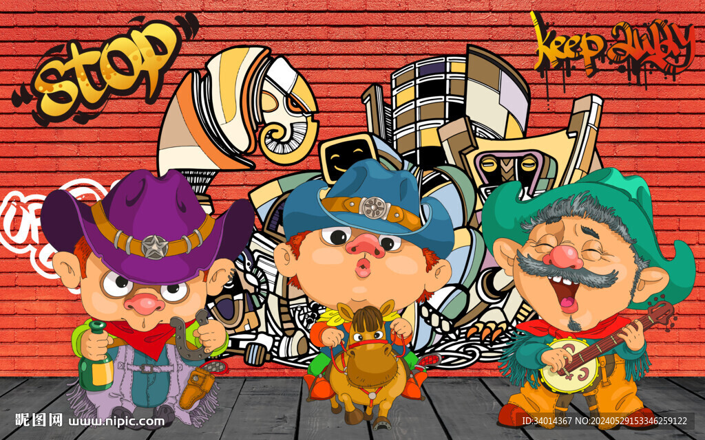 工装小马仔背景墙