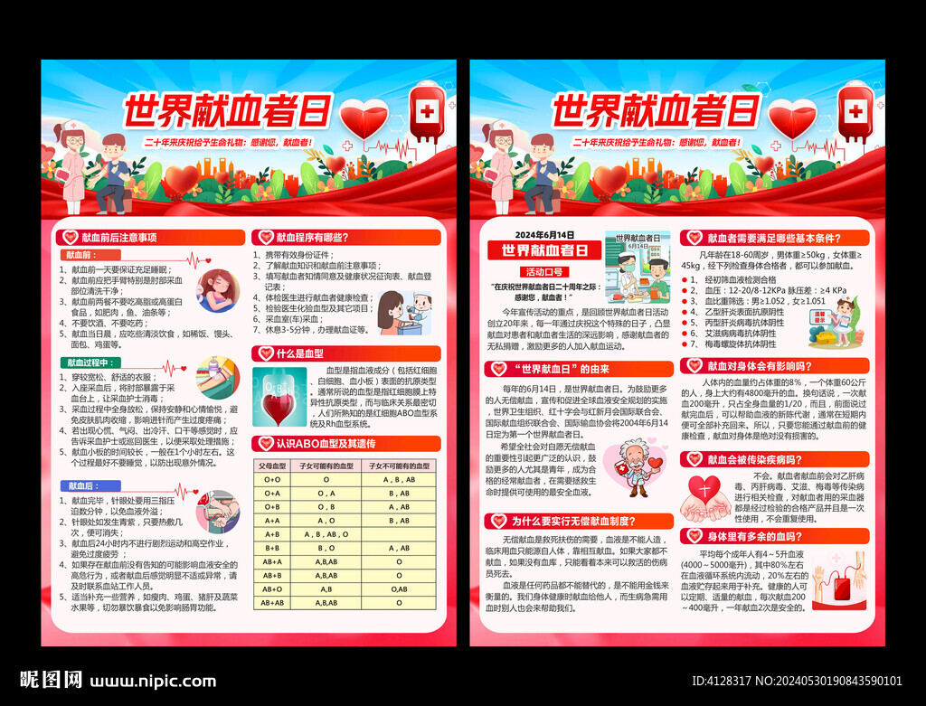 世界献血者日宣传单