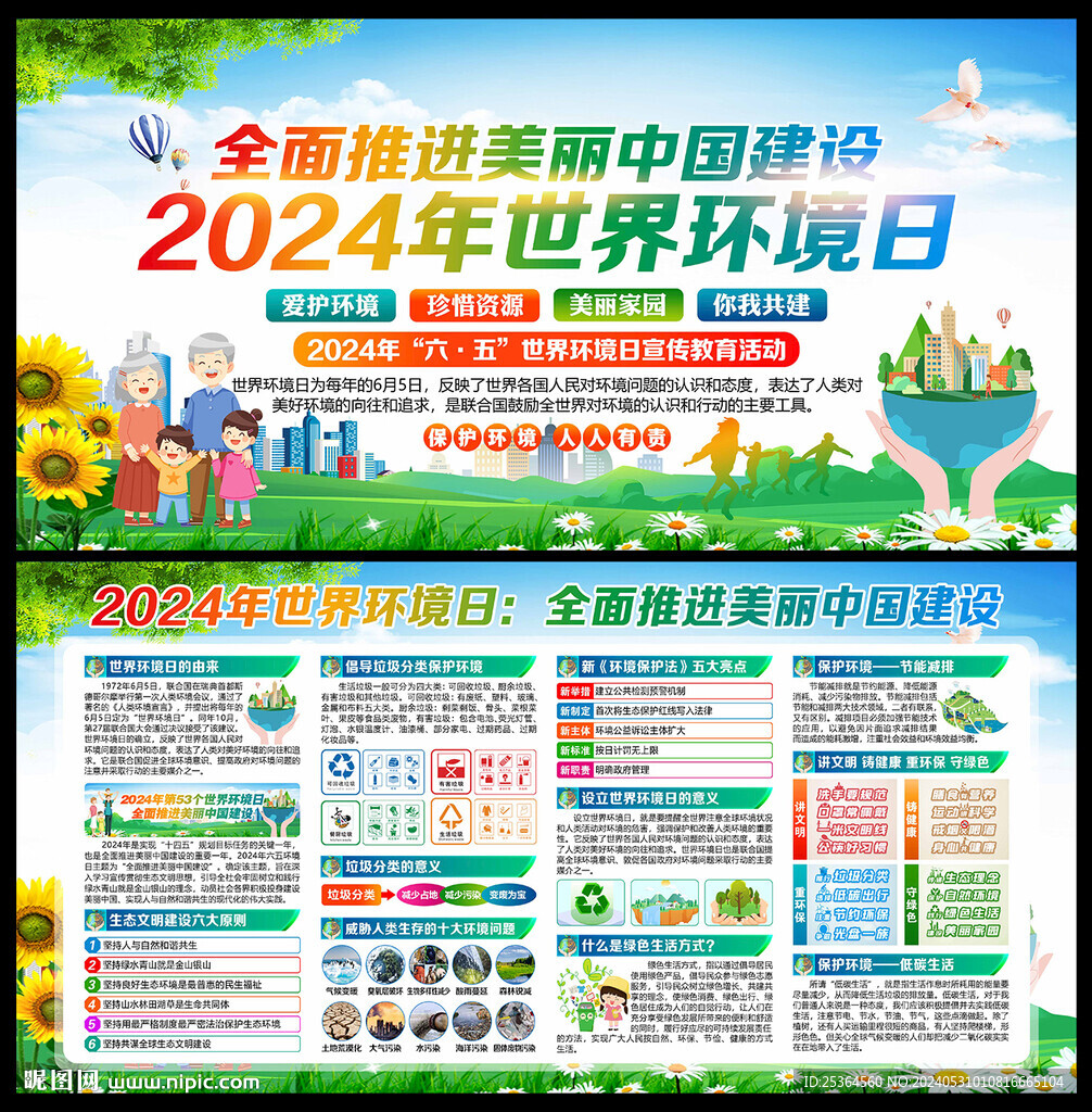 2024年65世界环境日展板