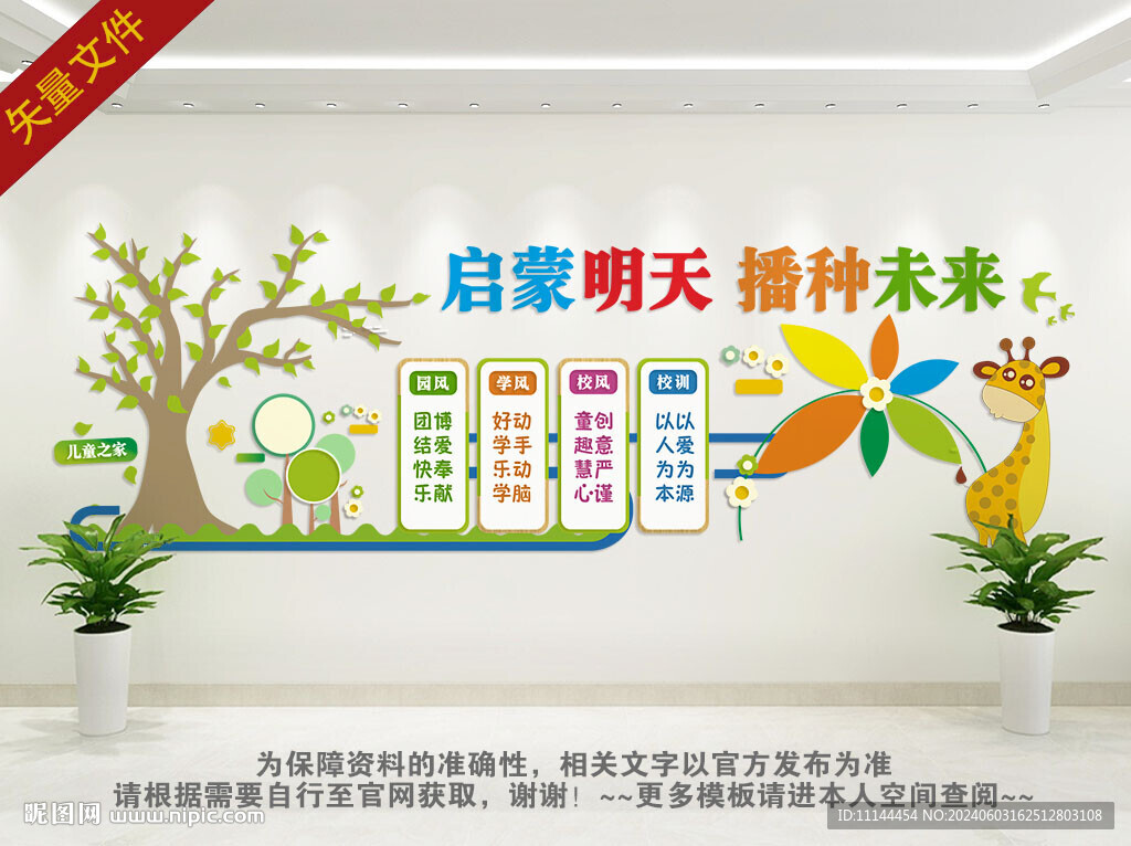 幼儿园卡通文化墙