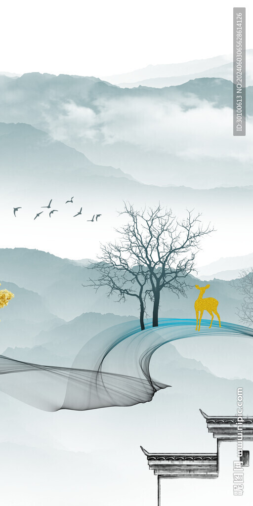 蓝色 大气高档玄关 TiF分层