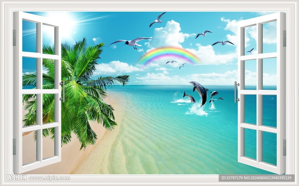 3D立体假窗海景