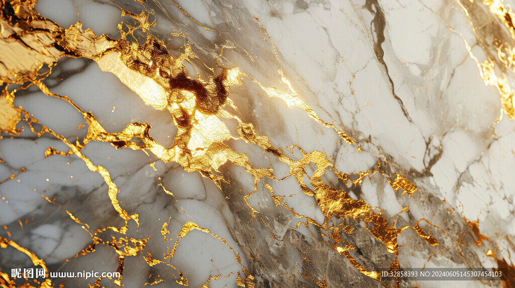白色渐变金线大理石背景