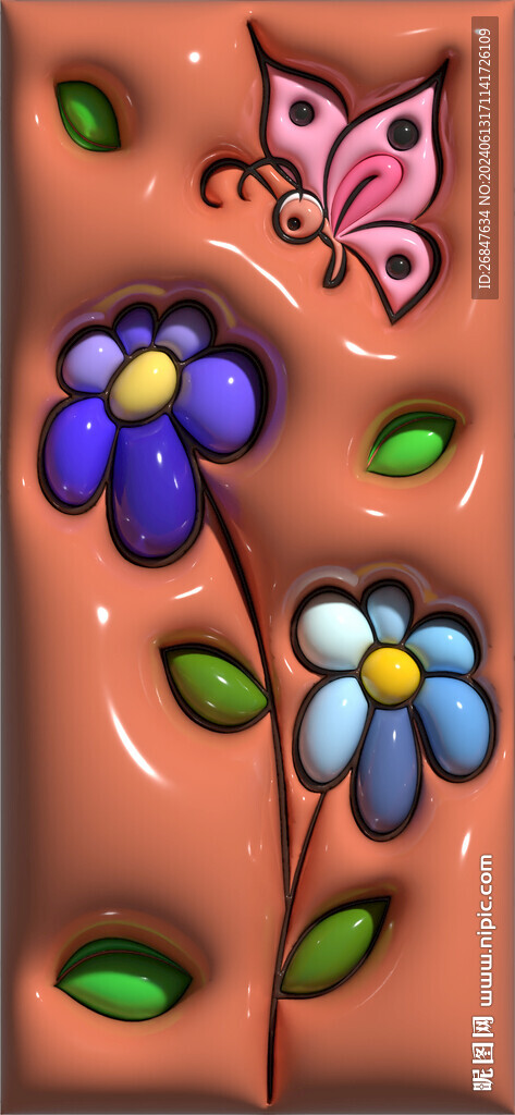 卡通3D膨胀风手机壁纸