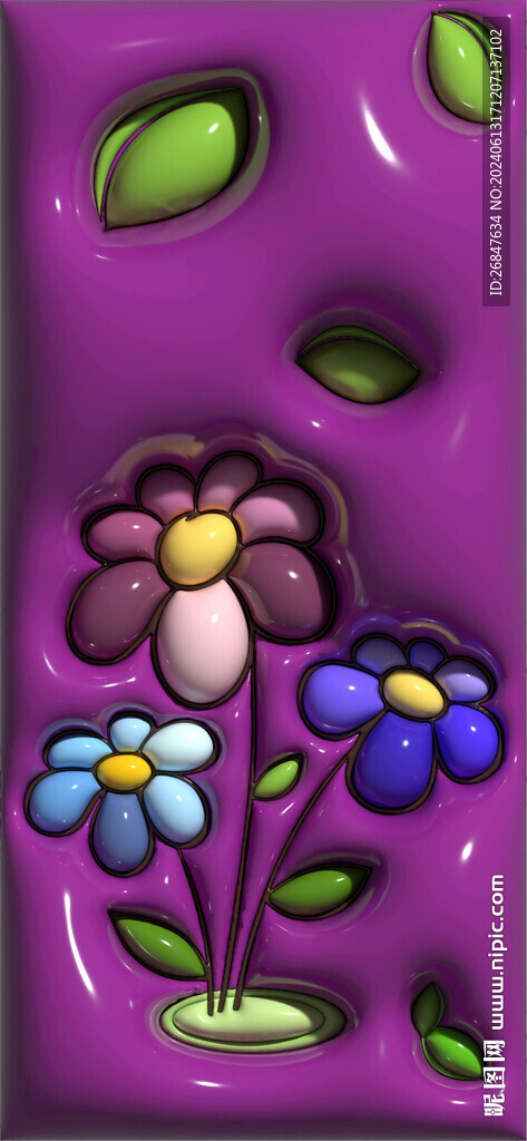 卡通3D膨胀风手机壁纸