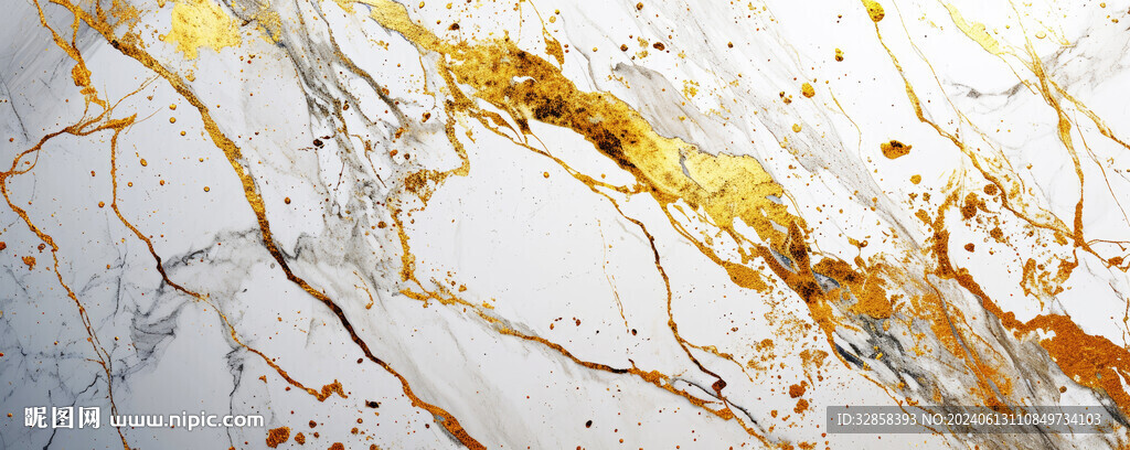 白色渐变金线大理石背景