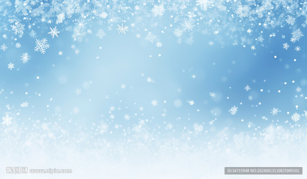冬天雪花背景