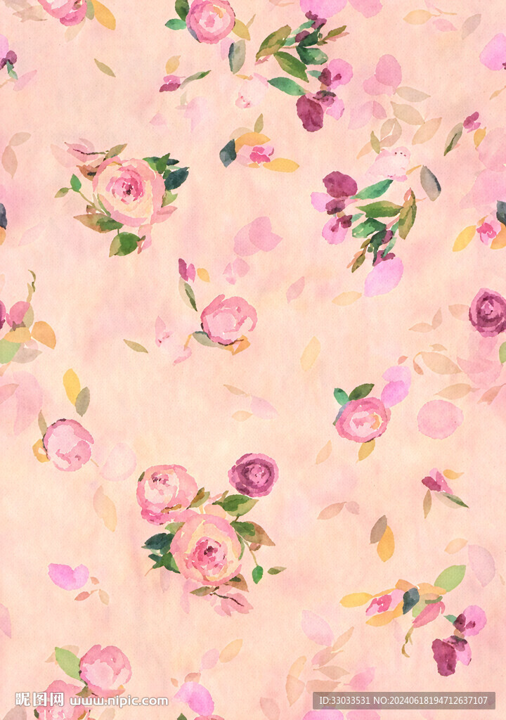 花卉 水彩 手绘花 