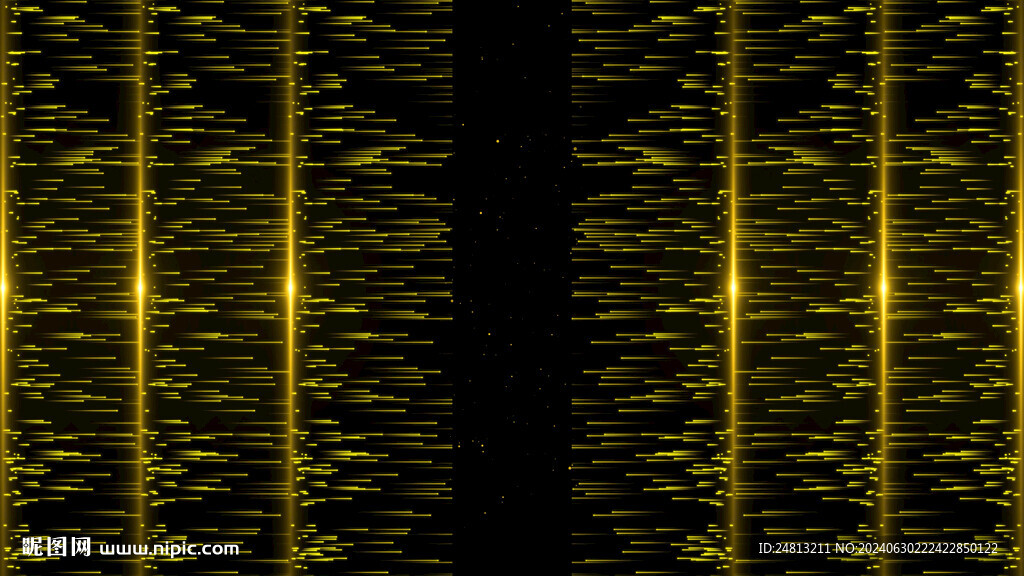 4k金色粒子舞台背景AE模板