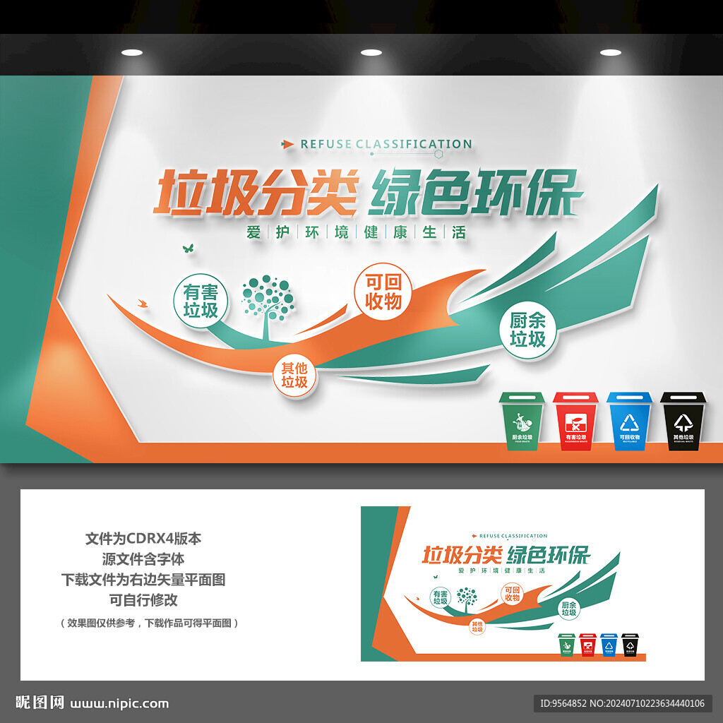 垃圾分类背景墙