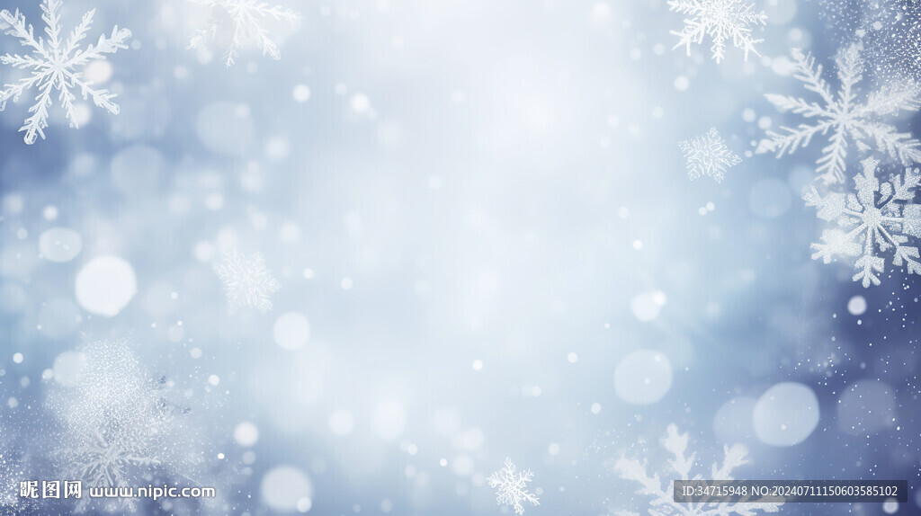 冬天雪花背景