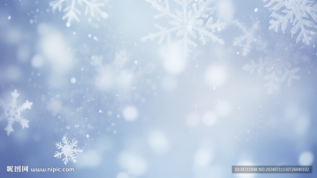 冬天雪花背景