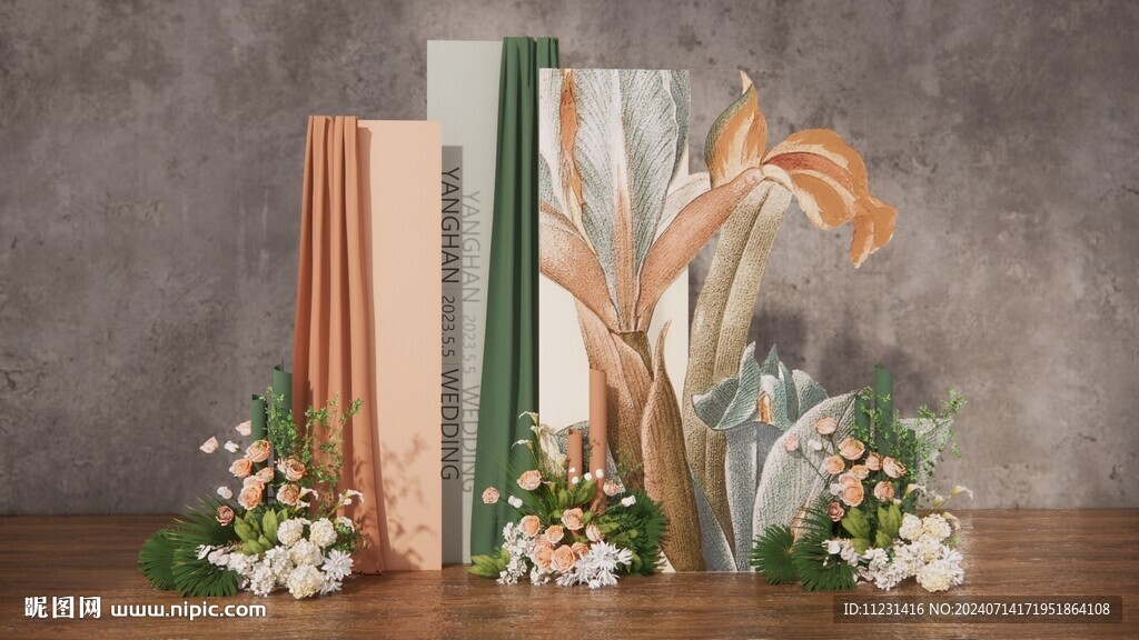 复古婚礼su模型